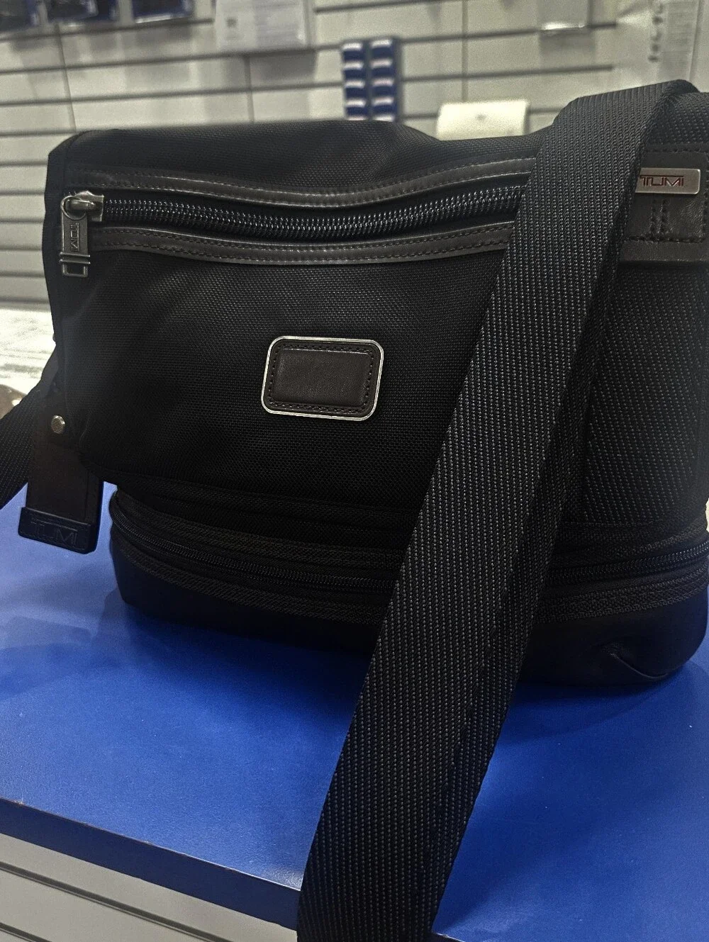 TUMI CROSSBODY BAG, BLACK TUMI BAG